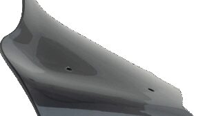 KLOCK WERKS Flare™ Windshield - 8" - Dark Smoke - FLHX