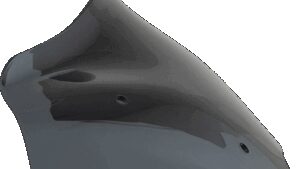 KLOCK WERKS Sport Flare™ Windshield - 8" - Dark Smoke - FLTRX