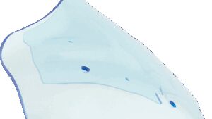 KLOCK WERKS Kolor Flare™ Sport Windshield - 8" - Blue Ice