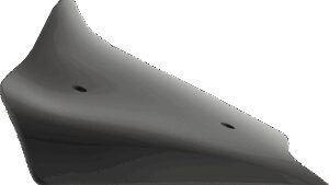 KLOCK WERKS Flare™ Windshield - 6-1/2" - Black - FLHX