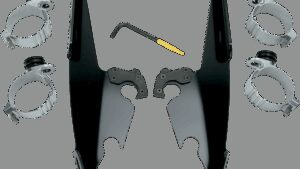 MEMPHIS SHADES Fats/Slim Trigger Lock Mounting Kit - Black - Dyna