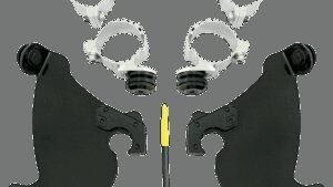 MEMPHIS SHADES Gauntlet Mounting Kit - Black - XL