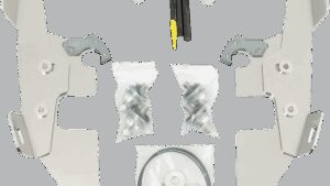 MEMPHIS SHADES Batwing - Mounting Kit - Polished - Switchback