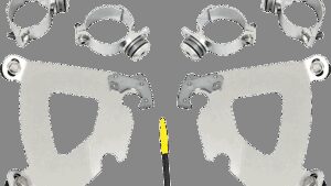 MEMPHIS SHADES Gauntlet Mounting Kit - Polished - FXD