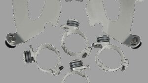 MEMPHIS SHADES Cafe Mounting Kit - Polished - FXD