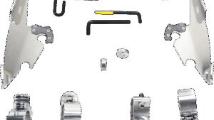 MEMPHIS SHADES Batwing - Mounting Kit - Polished - XL12C