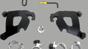 MEMPHIS SHADES Cafe Mounting Kit - Black - XL883