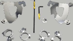 MEMPHIS SHADES Gauntlet Mounting Kit - Polished - XL883