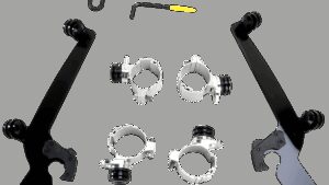 MEMPHIS SHADES Sportshield Trigger-Lock Mounting Kit - Black - XL883