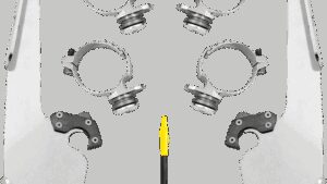 MEMPHIS SHADES Fats/Slim Mounting Kit - Polished - FXDL