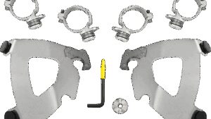 MEMPHIS SHADES Gauntlet Mounting Kit - Polished - FXDL '14-'17