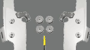 MEMPHIS SHADES Fats/Slim Mounting Kit - Polished - FLRT