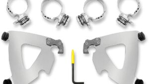 MEMPHIS SHADES Road Warrior Mounting Kit - Polished - FXD