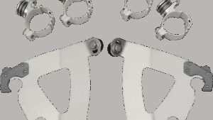 MEMPHIS SHADES Road Warrior Mounting Kit - Polished - FXDWG