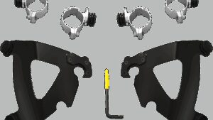 MEMPHIS SHADES Road Warrior Mounting Kit - Black - FXDWG