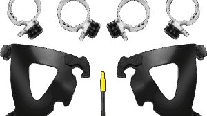MEMPHIS SHADES Road Warrior Mounting Kit - Black - FXLR
