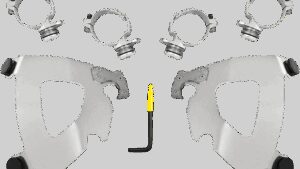 MEMPHIS SHADES Gauntlet Mounting Kit - Polished - FXLR