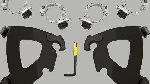 MEMPHIS SHADES Gauntlet Mounting Kit - Black - FXLR