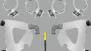 MEMPHIS SHADES Road Warrior Mounting Kit - Polished - FXLR