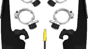 MEMPHIS SHADES Batwing - Mounting Kit - Black - FXLR