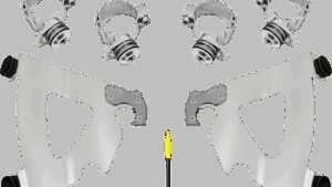 MEMPHIS SHADES Road Warrior Mounting Kit - Polished - FXD