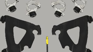 MEMPHIS SHADES Road Warrior Mounting Kit - Black - FXD