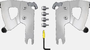 MEMPHIS SHADES Road Warrior Mounting Kit - Polished - FLHRS/XS