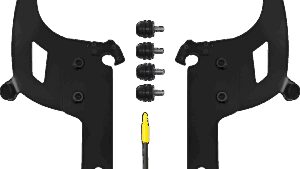 MEMPHIS SHADES Bullet Mounting Kit - Black - FLHRS/XS