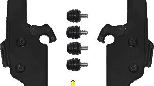 MEMPHIS SHADES Batwing Fats/Slim Mounting Kit - Black - FLHRS/XS