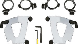 MEMPHIS SHADES Road Warrior Mounting Kit - Polished - FXFB