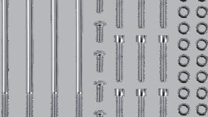 GARDNER-WESTCOTT Bolt Kit - Primary/Derby Cover - Socket-Head - Chrome