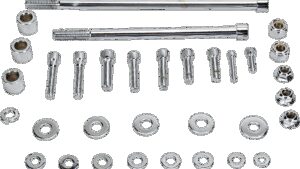 GARDNER-WESTCOTT Bolt Kit - Motor Mount - Top/Front/Rear - Socket-Head - Chrome