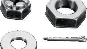 COLONY Nuts with Washers Kit - Front/Axle - Hex - Chrome - '66-'71 Touring