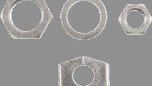 COLONY Nuts with Washers Kit - Rear/Axle - Hex - Cadmium Plated - '36-'72 Harley-Davidson