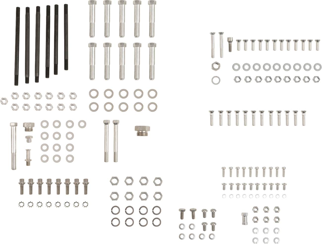 COLONY Hardware Kit - Stock/Motor - Cadmium Plated - '58-'65 Duo Glide/Electra Glide