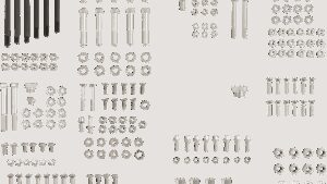 COLONY Hardware Kit - Stock/Motor - Cadmium Plated - '66-'69 Electra Glide