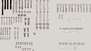 COLONY Hardware Kit - Stock/Motor - Cadmium Plated - '58-'66 Sportster