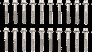 COLONY Screw Kit - Valve Cover/Hex - with Aluminum D Rings - Cadmium