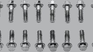 COLONY Screw Kit - Valve Cover/Hex - with Steel D Rings - Chrome
