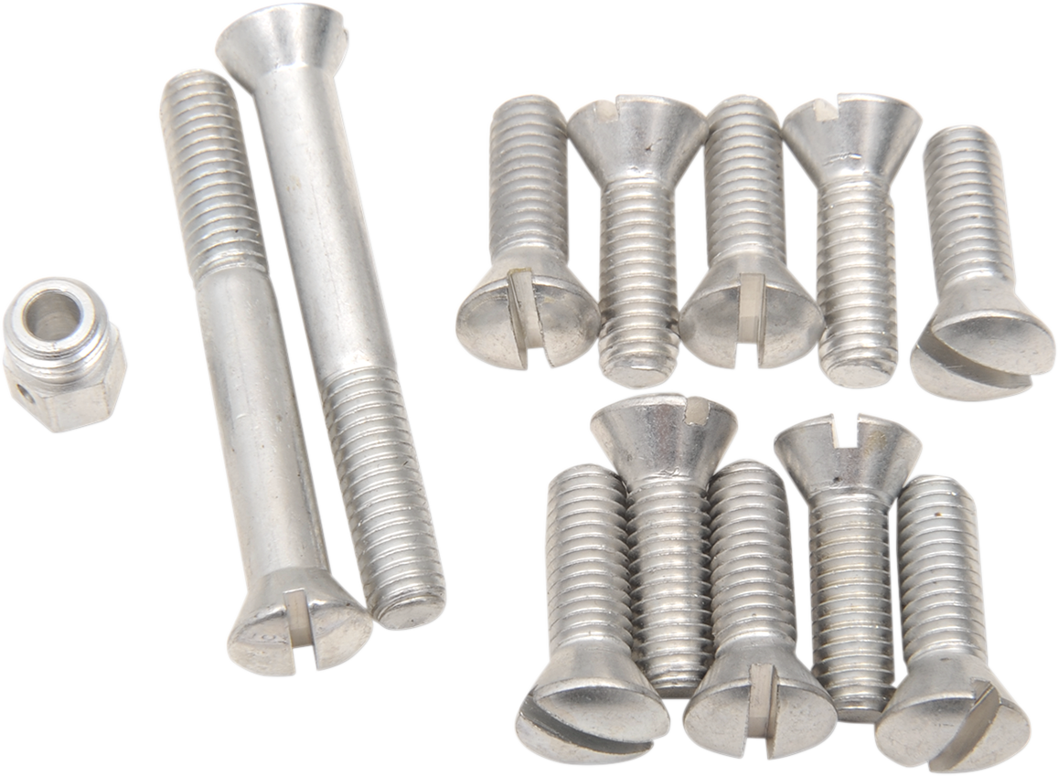COLONY Screw Kit - Transmission Top Cover - Flat/Countersunk/Slotted - Cadmium Plated