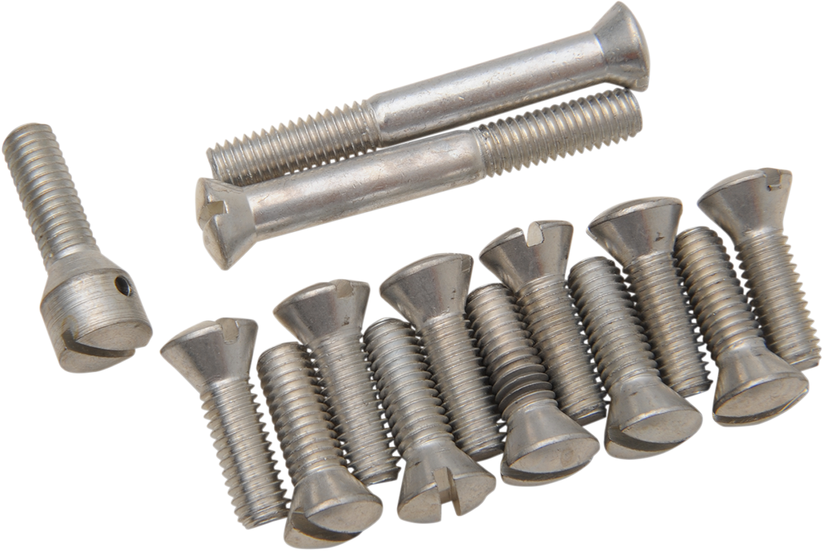 COLONY Screw Kit - Transmission Top Cover - Flat/Countersunk/Slotted - Cadmium Plated