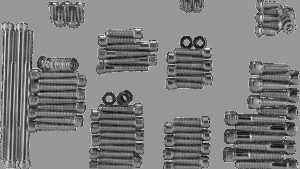 DRAG SPECIALTIES Bolt Kit - Complete Motor - Knurled/Socket-Head - Black/Chrome - '07-'16 Touring