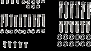 DRAG SPECIALTIES Bolt Kit - Complete Motor - Smooth/Socket-Head - Black/Chrome - '07-'16 Touring