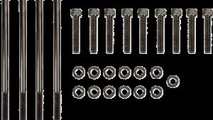 DRAG SPECIALTIES Bolt Kit - Primary Cover - Knurled - Black/Chrome - '07-'16 Touring