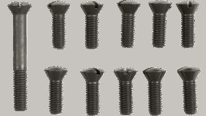 COLONY Screw Kit - Transmission Top Cover - Flat/Countersunk/Slotted - Black/Parkerized