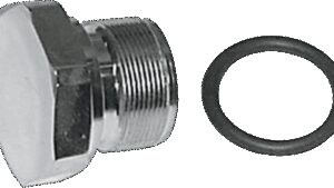 COLONY Fork Tube Cap - Upper - Chrome - Flat Top Design - '71-'72 FX | '52-'72 XL