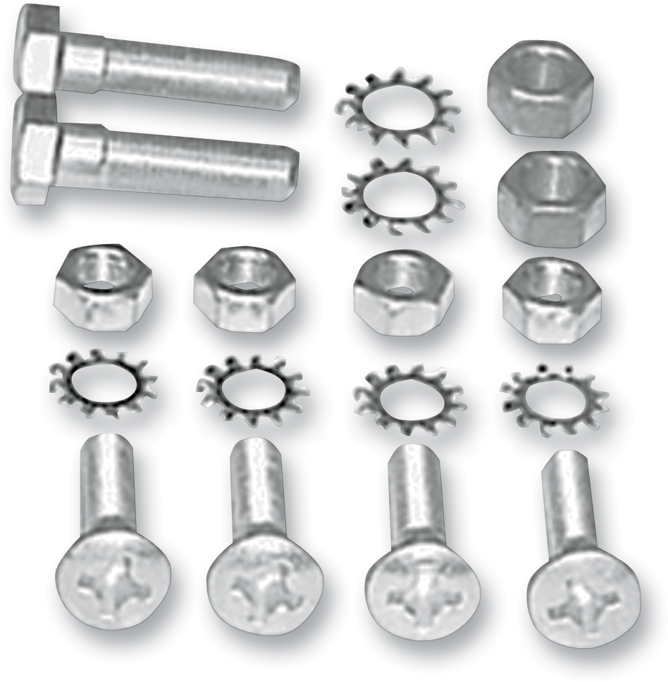 COLONY Hardware Kit - Stock/Motor - Cadmium Plated - '66-'69 Electra Glide - Image 2