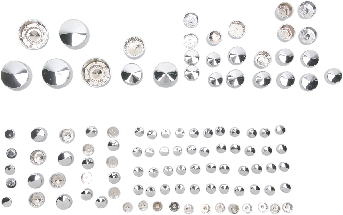 DRAG SPECIALTIES Bolt Cover Kit - Deluxe/Engine - Chrome - Sportster