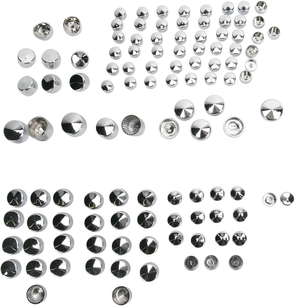 DRAG SPECIALTIES Bolt Cover Kit - Standard/Engine - Chrome - '09-'10 Touring