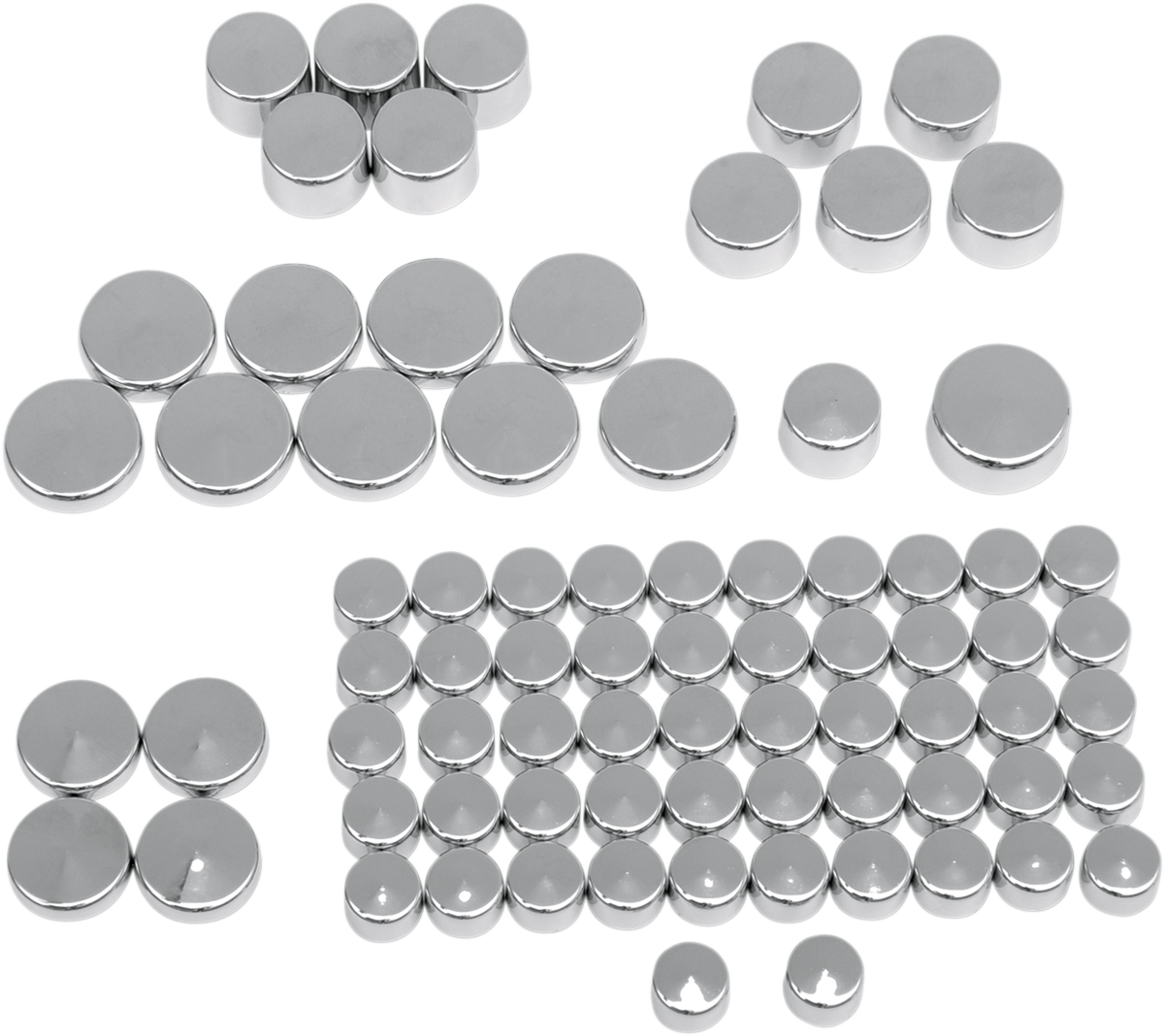 DRAG SPECIALTIES Bolt Cover Kit - Standard/Engine - Chrome - '04-'21 Sportster